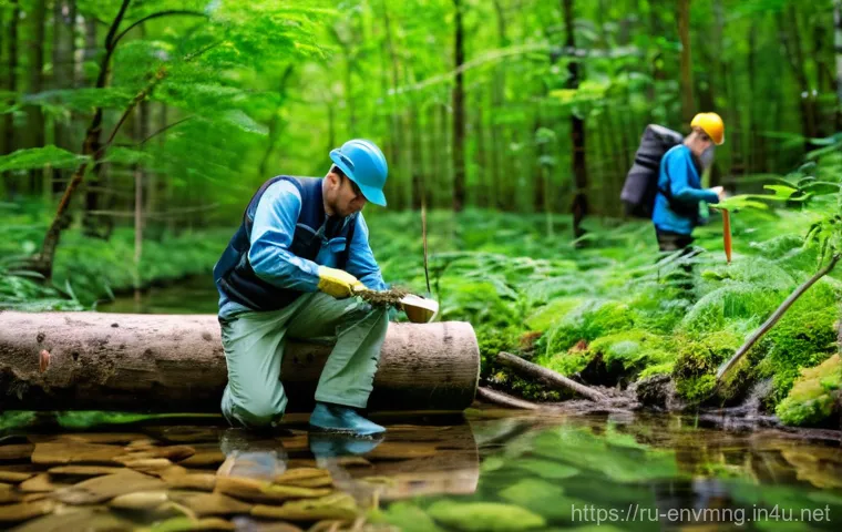 환경경영 취업 면접 준비 - **Prompt:** A diverse group of young environmental professionals, both male and female, dressed in s...